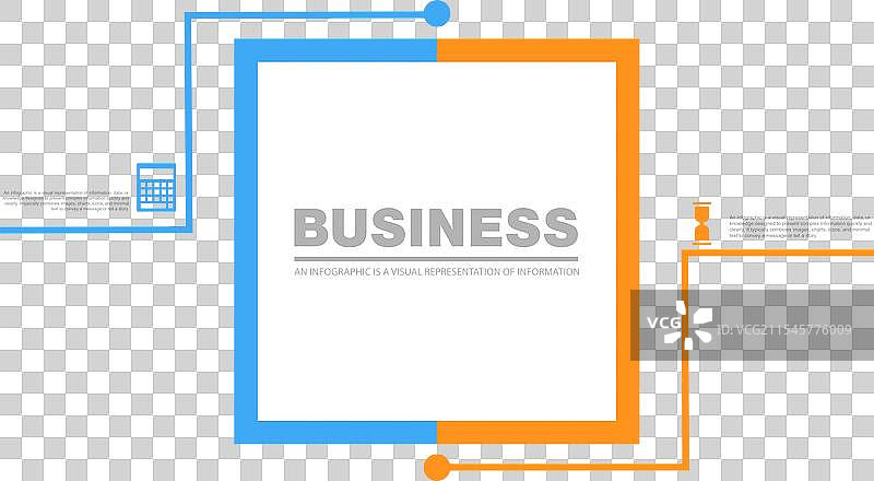 商业信息图表设计图示，包含2个部分图片素材