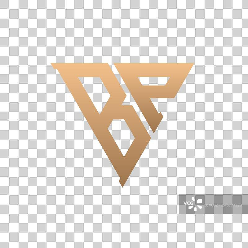 现代简约优雅奢华的BP标志设计图片素材