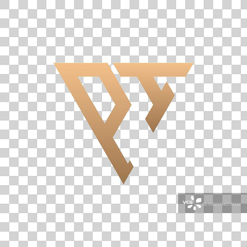 现代简约优雅奢华的π标志设计图片素材