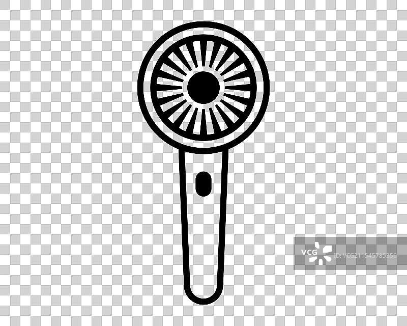 时尚吹风机线条图标图片素材