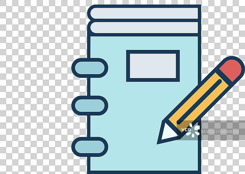 铅笔和纸的标志图片素材