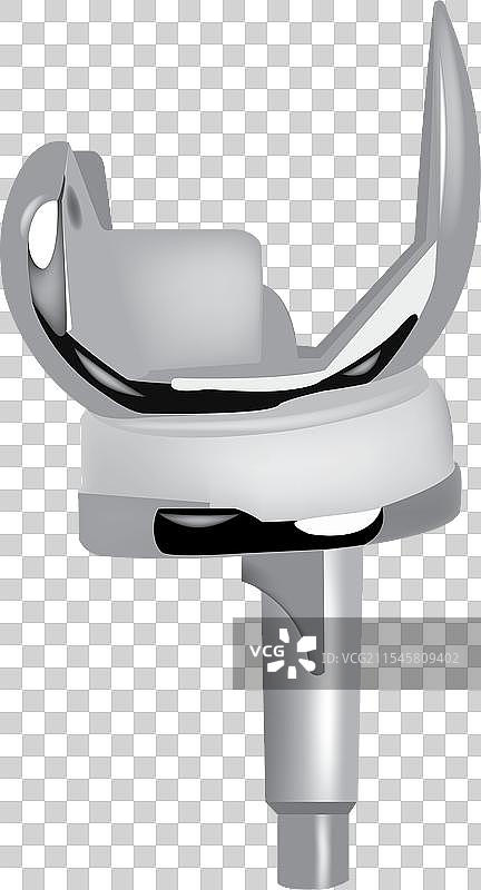 现代牙科植体的3D模型图片素材