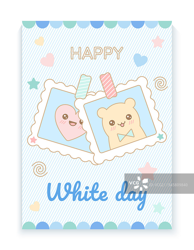 快乐白色的情人节卡片模板图片素材