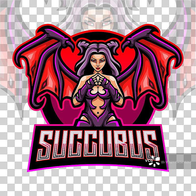 魅魔电竞吉祥物logo设计图片素材