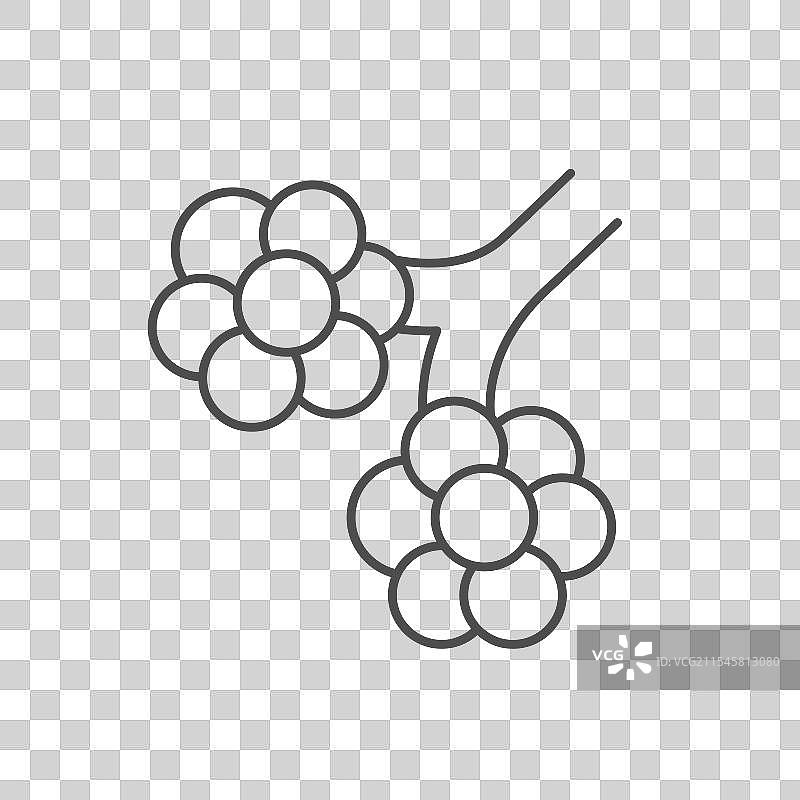 肺泡轮廓线图标图片素材