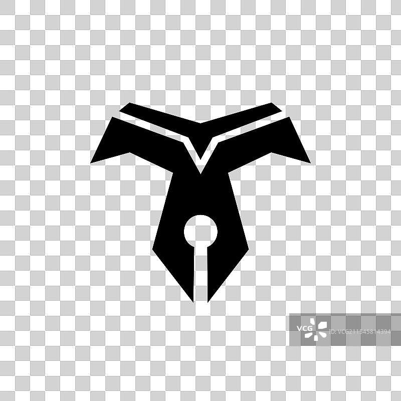 字母T的笔图标设计模板灵感图片素材