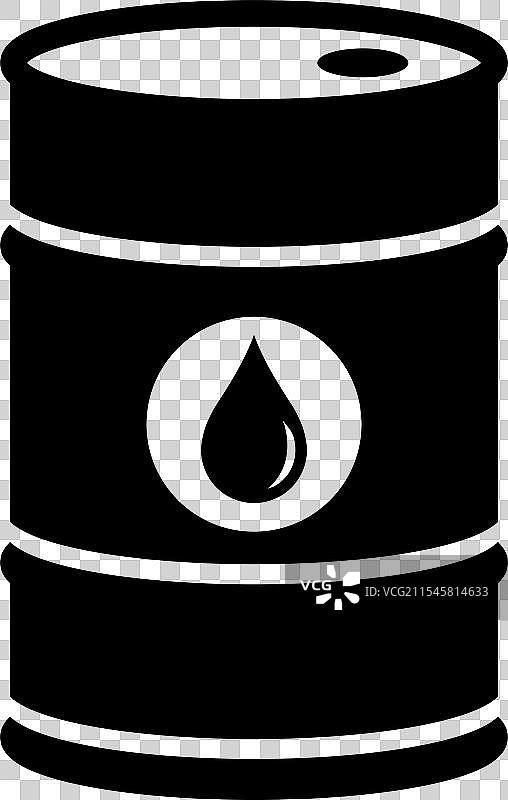 平面风格的油桶图标图片素材