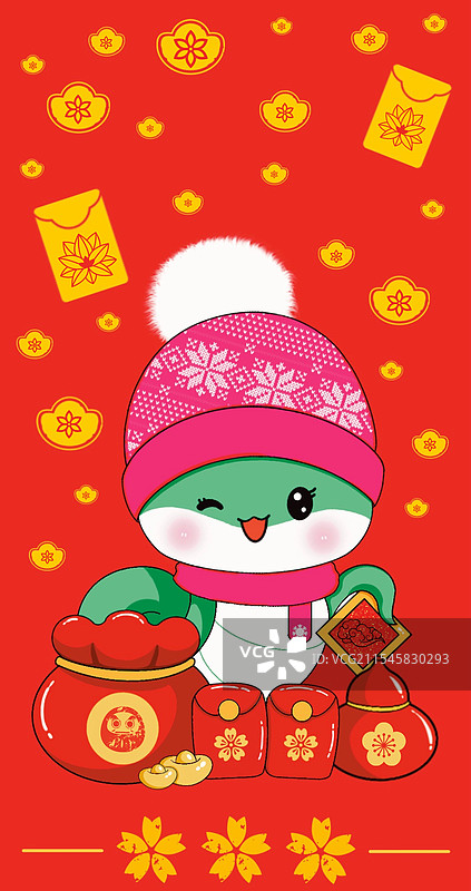 蛇年红包封面系列设计（2）图片素材