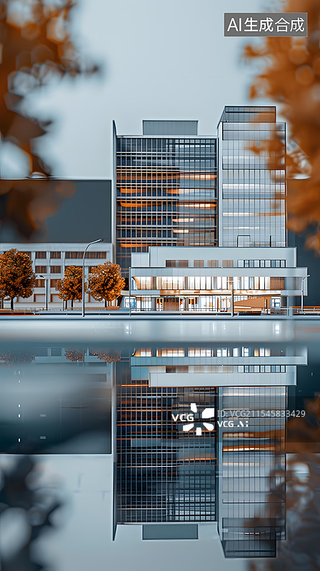 【AI数字艺术】3D建筑模型图片素材