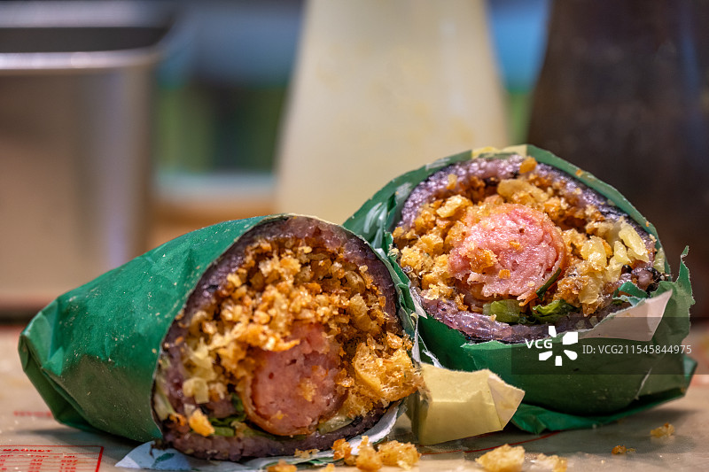 肉松腊肉烤肠高级饭团图片素材