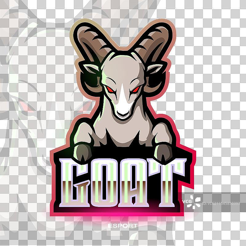 山羊吉祥物电子竞技logo设计图片素材