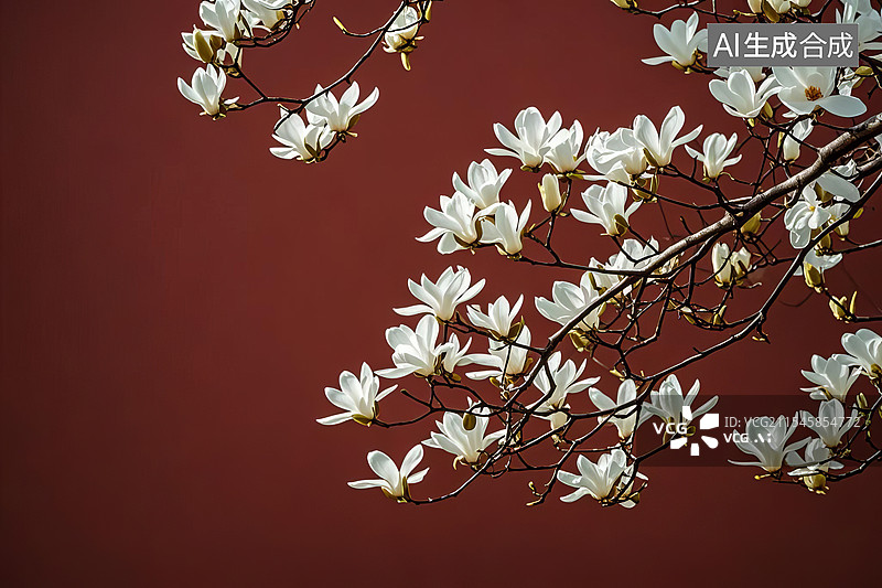 【AI数字艺术】白玉兰图片素材