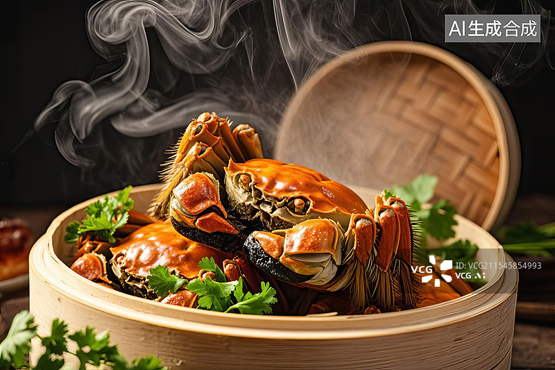 【AI数字艺术】大闸蟹图片素材