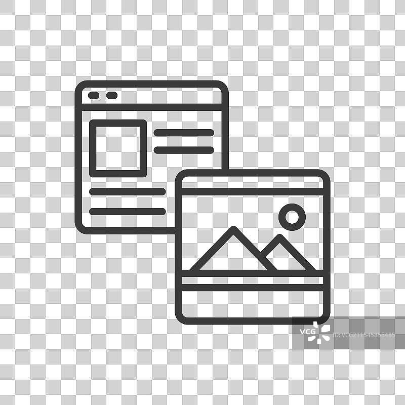 网站内容填充线条设计内容图片素材