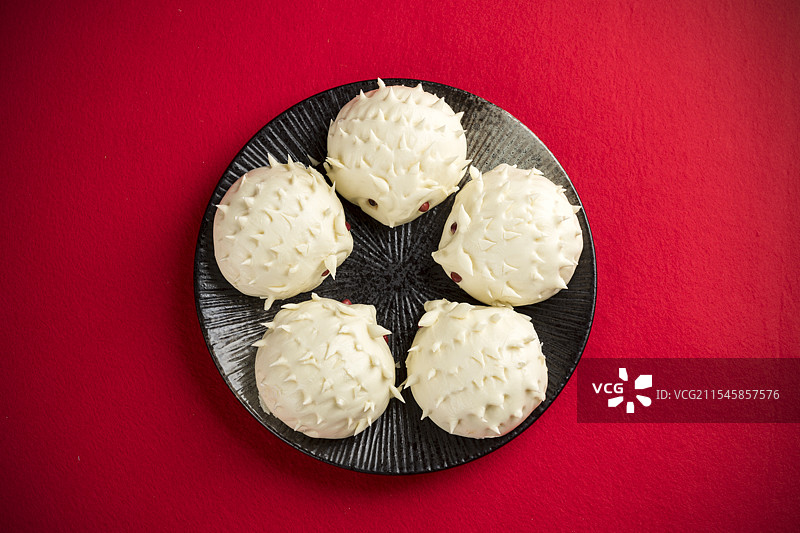 刺猬花馍特写图片素材