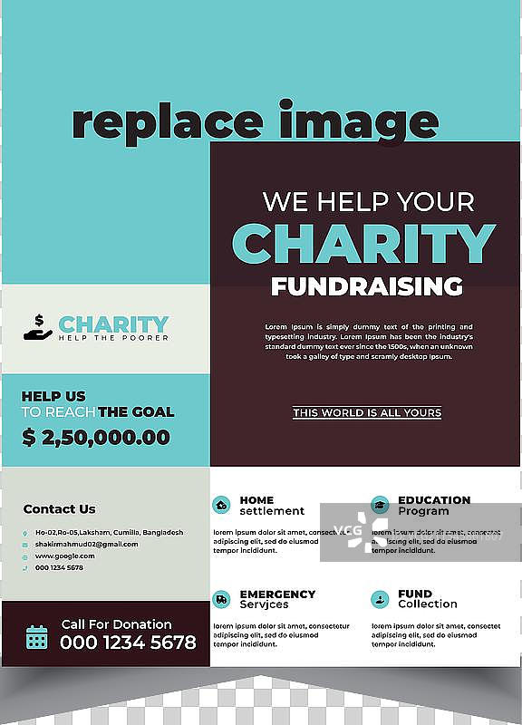 蓝色调的宣传单设计模板手册布局图片素材