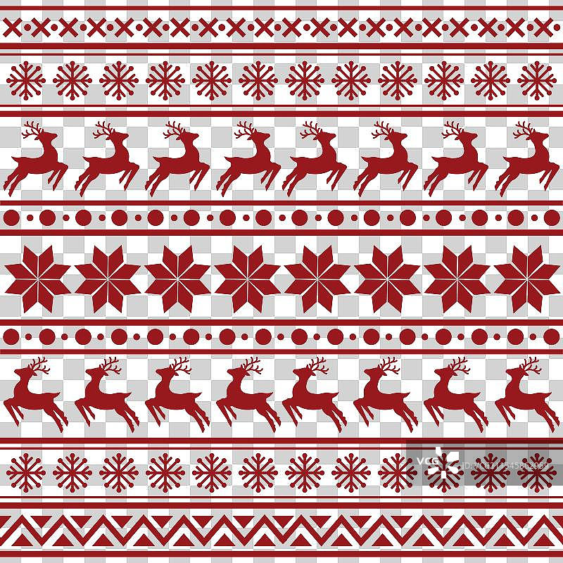 无缝的斯堪的纳维亚风格圣诞图案图片素材