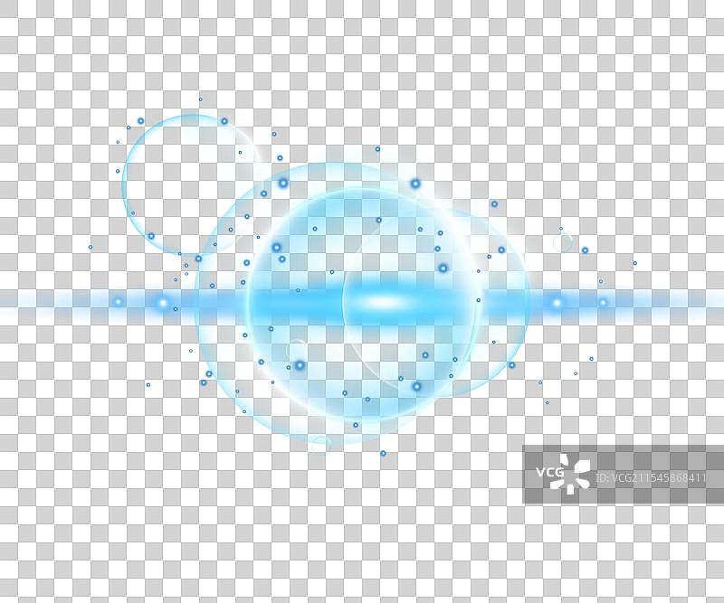 科技流光光晕光束光效素材图片素材