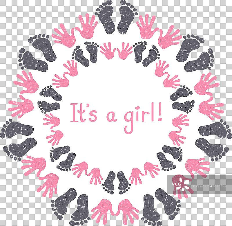 女孩贺卡模板祝贺海报图片素材