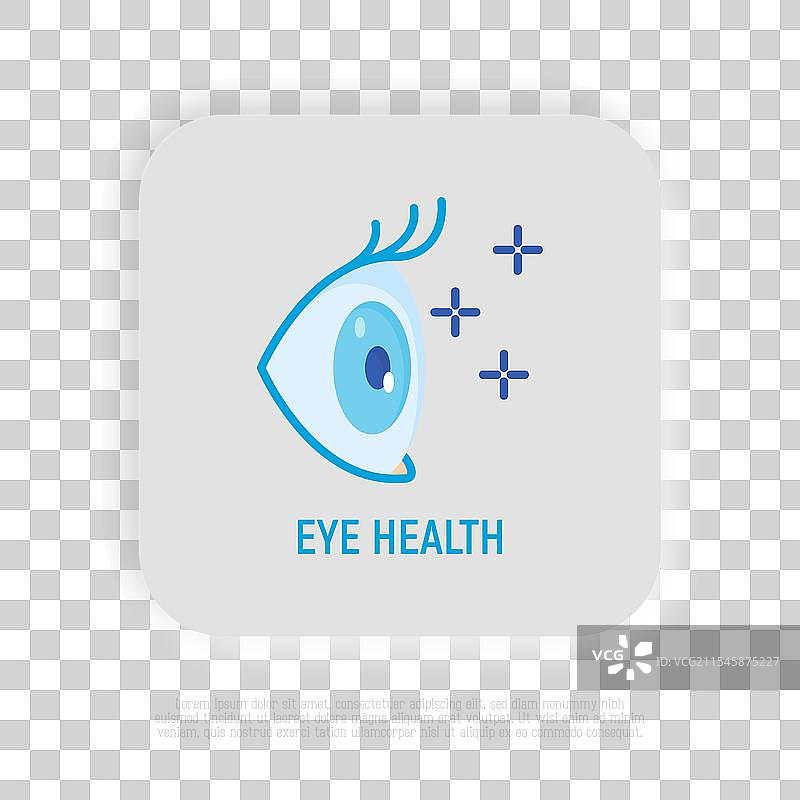 眼科眼健康扁平图标眼部手术图片素材