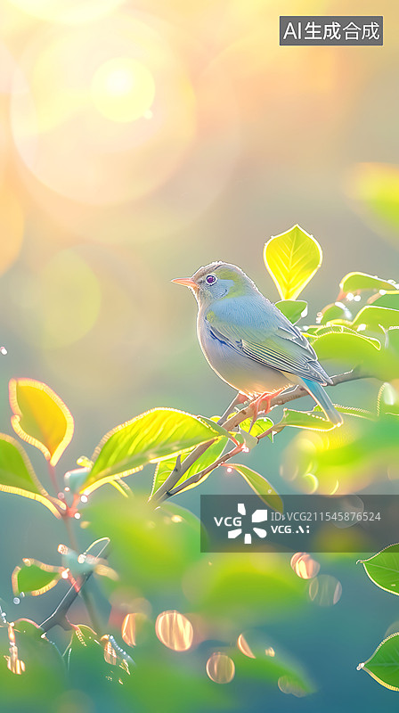 【AI数字艺术】新中式花鸟摄影图片素材