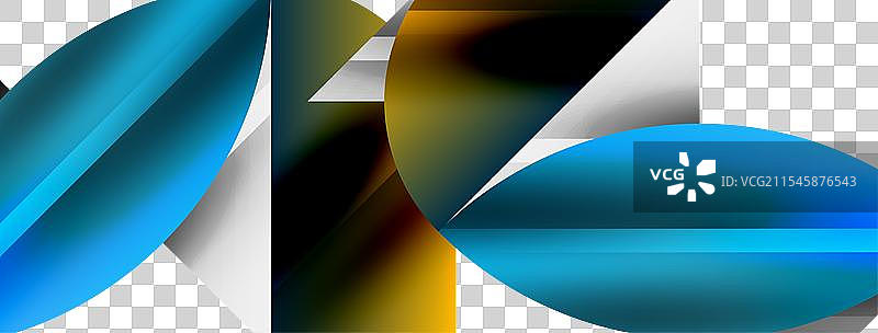 象征创意的抽象几何形状图片素材