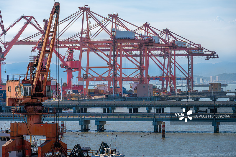 台州玉环市港口图片素材