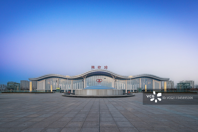 潍坊站南广场图片素材