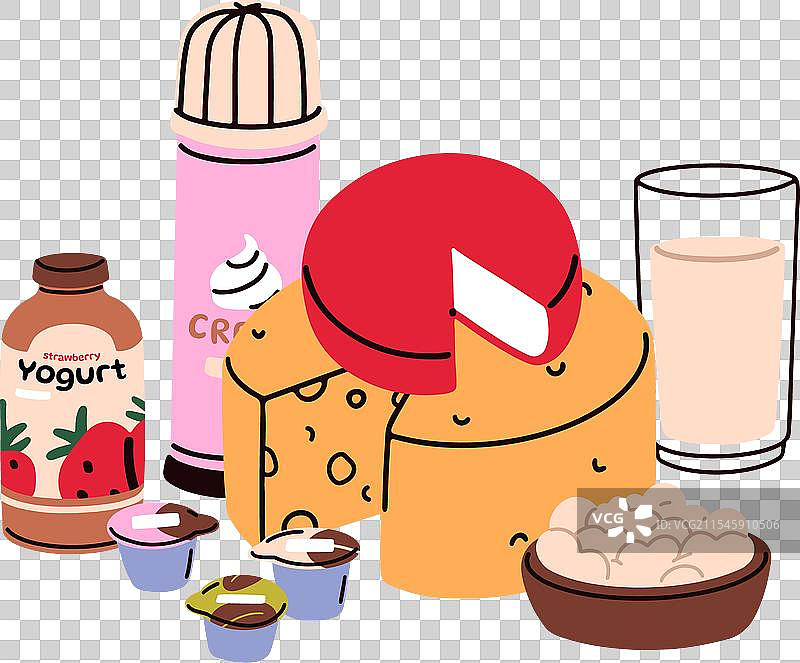 乳制品 奶酪轮 打发奶油 凝乳图片素材