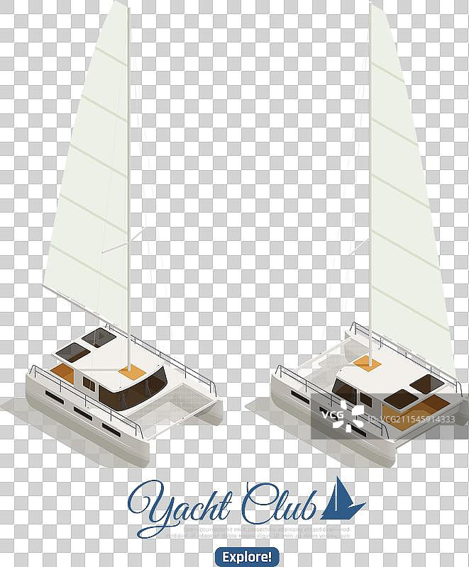 游艇俱乐部等距设计图片素材
