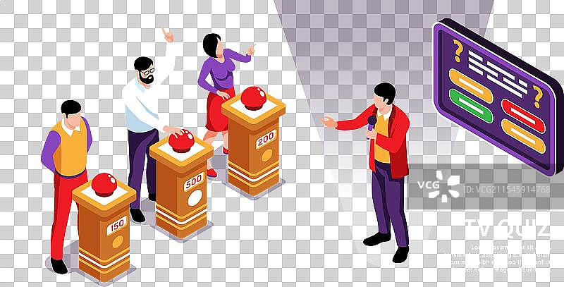 电视问答横向背景图片素材