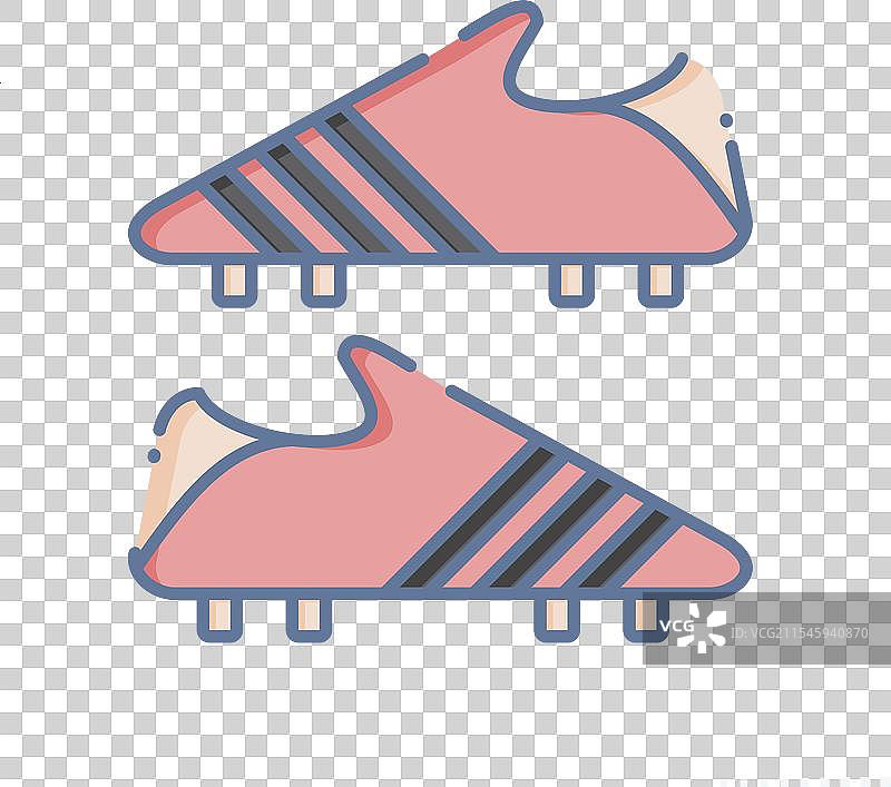 与冰球运动相关的鞋钉图标图片素材