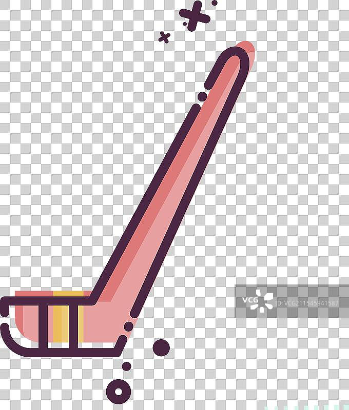 与冰球运动相关的冰球棒图标图片素材