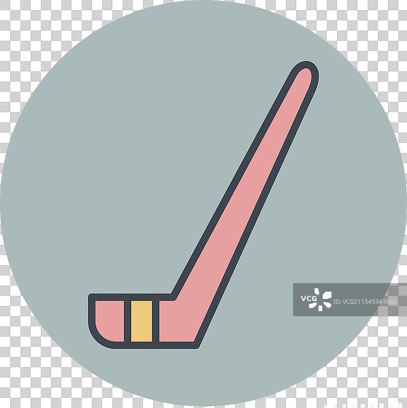 与冰球运动相关的冰球棒图标图片素材