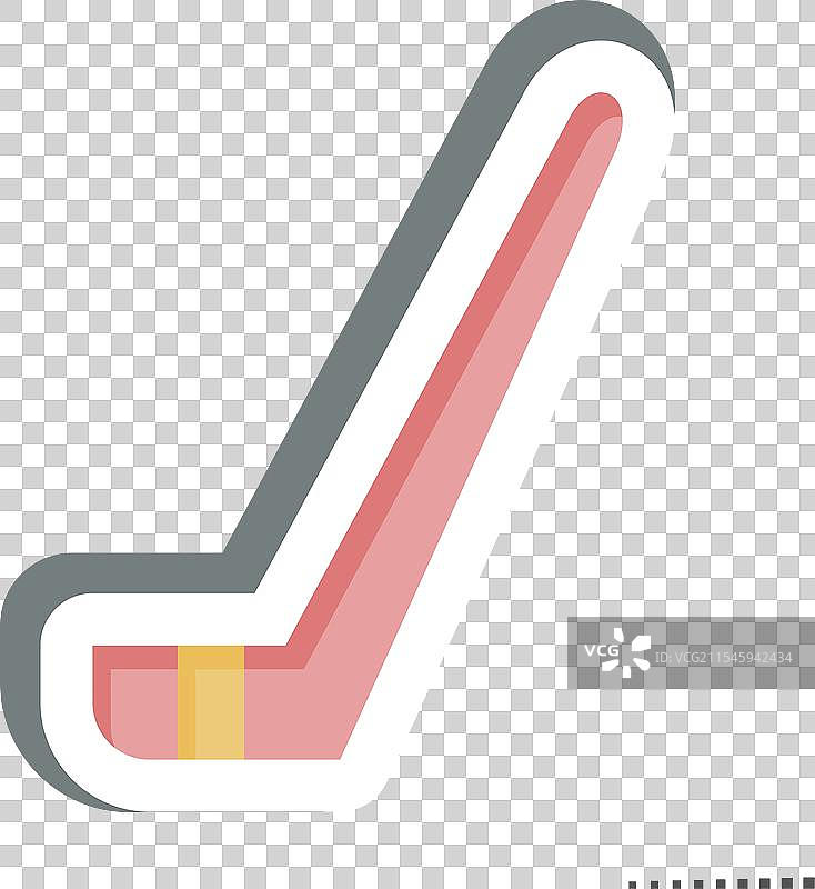 与冰球运动相关的冰球棒贴纸图片素材