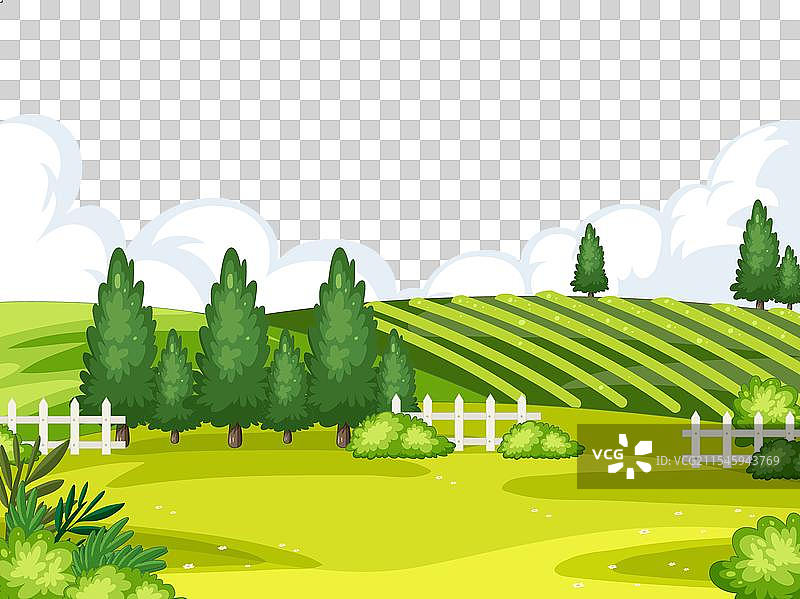 宁静的乡村景色图片素材