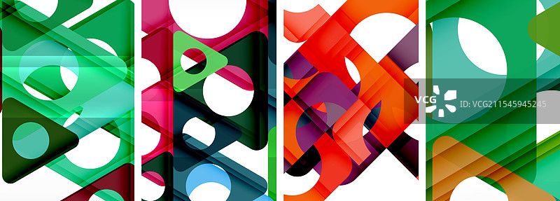 展示动态的抽象背景集图片素材