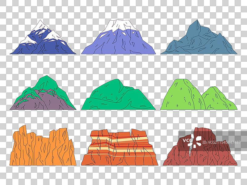 山脉 峡谷 山丘 悬崖 自然 雪 冬季图片素材