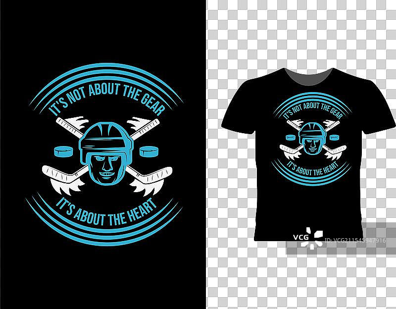 冰球T恤设计图片素材