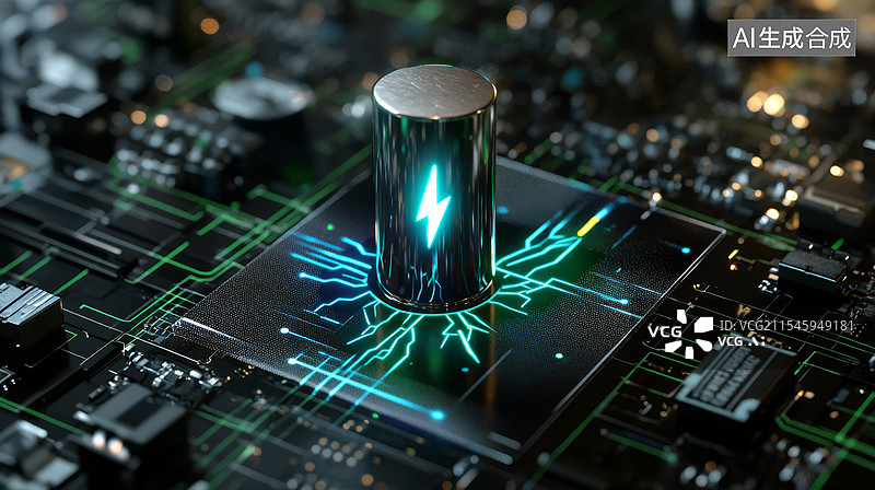 【AI数字艺术】动力电池 新能源电池 电池研发图片素材