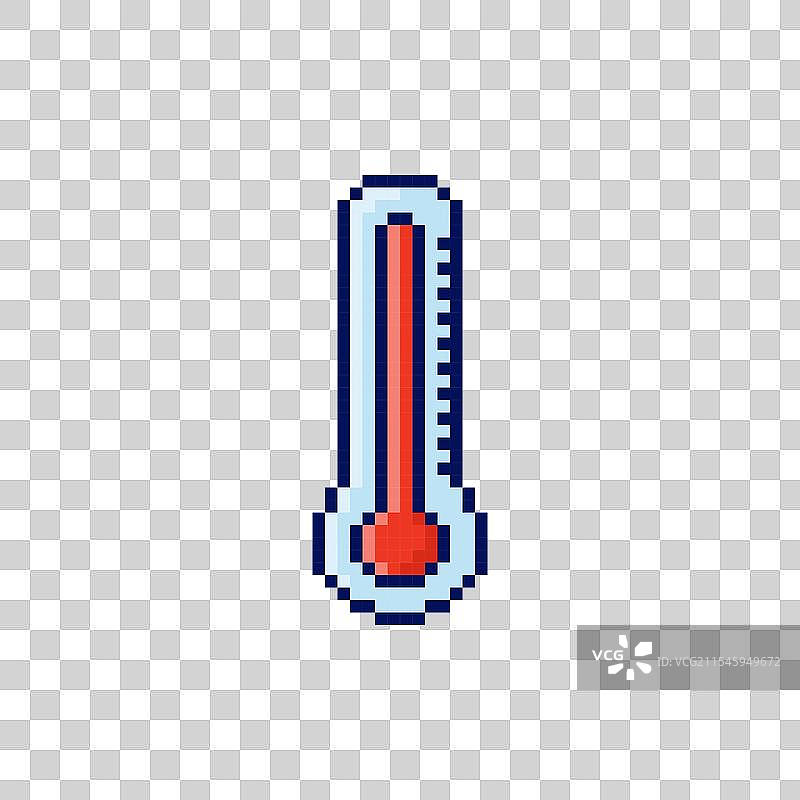 像素艺术温度计游戏资产设计图片素材