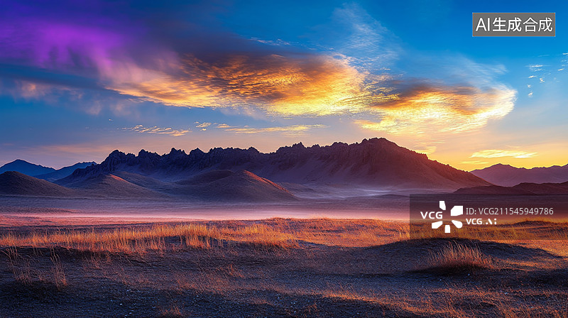 【AI数字艺术】中国自然风光秀丽山河图片素材