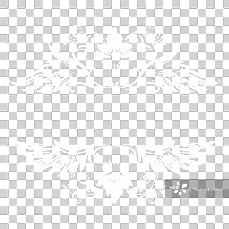 复古翅膀灵感的品牌装饰设计图片素材