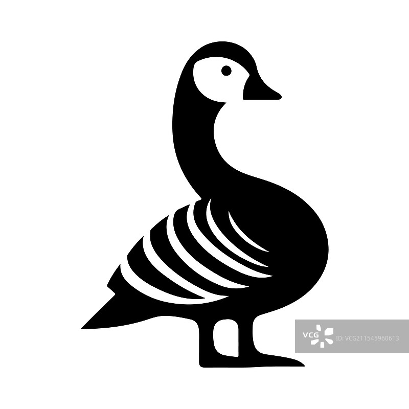 藤壶鹅剪影 - 适合图形设计图片素材