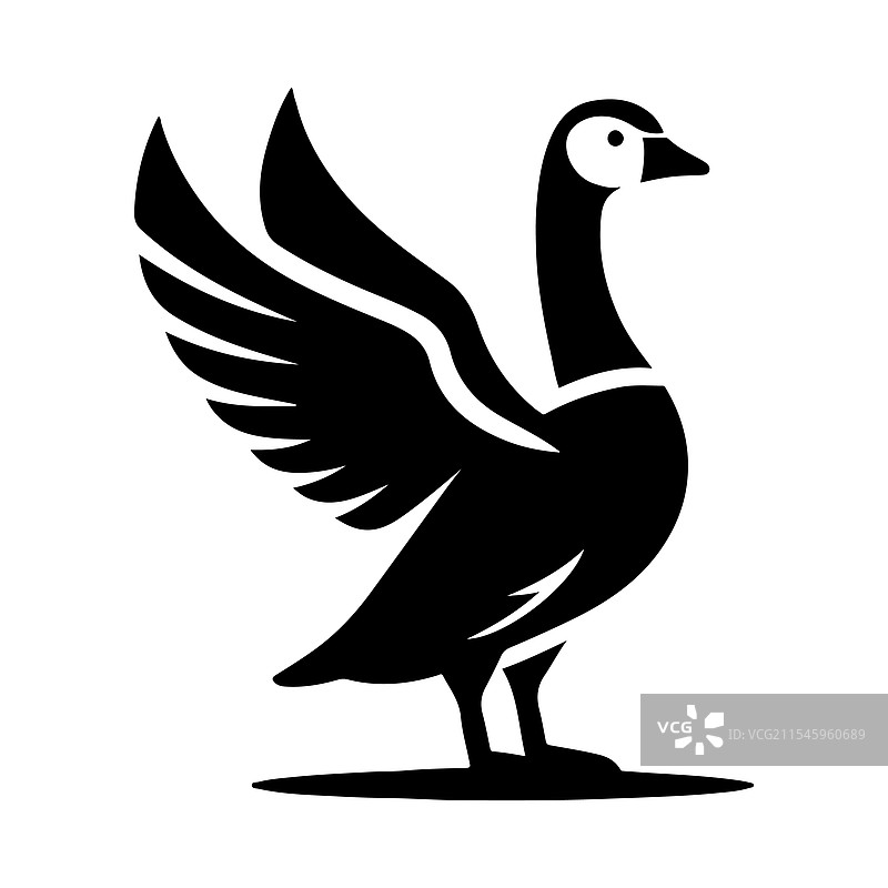 藤壶鹅剪影 - 适合图形设计图片素材