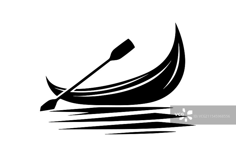 香蕉船剪影艺术用于标志和设计图片素材