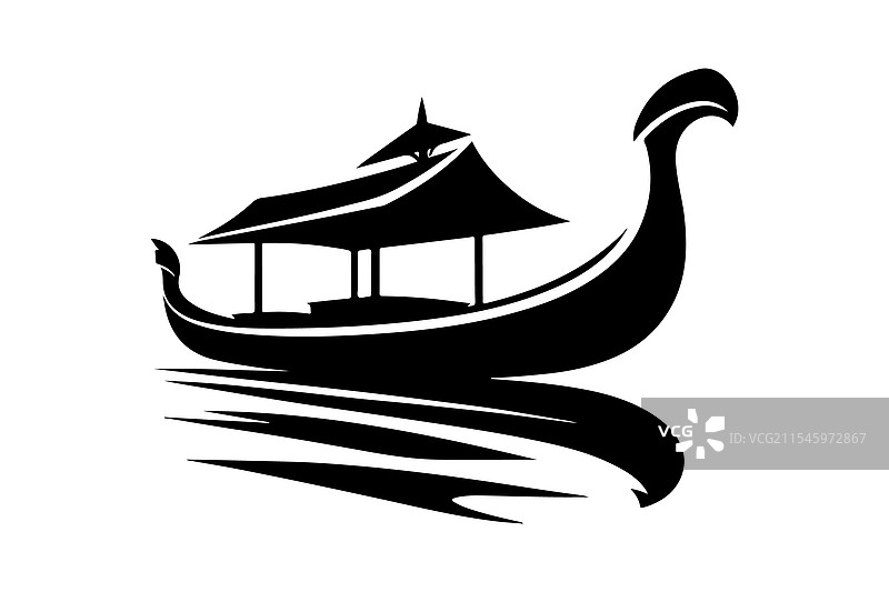 小船剪影下载高质量图形图片素材