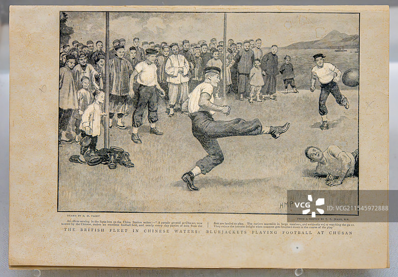 英国军队在舟山素描作品图片素材