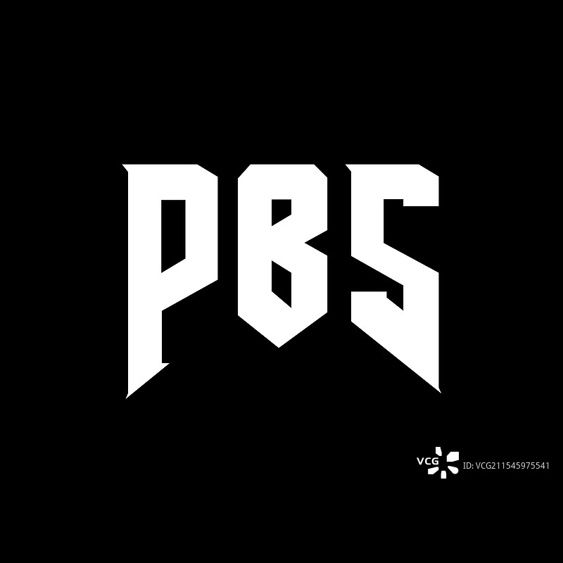 PBS字母标志设计，适用于科技公司PBS图片素材