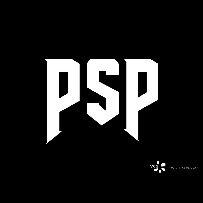 PSP字母标志设计，适用于科技公司PSP图片素材